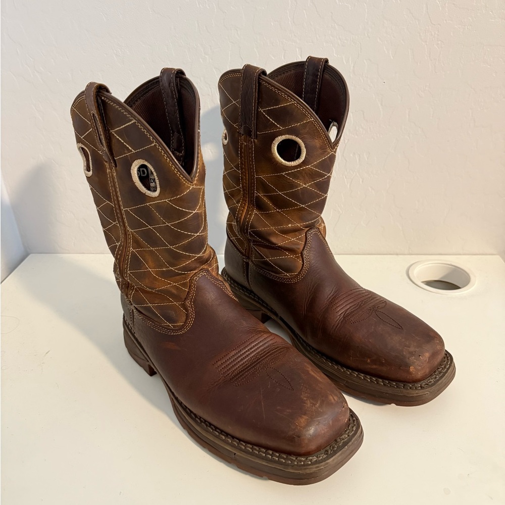Durango Rebel Two-Tone Brown Western Boots